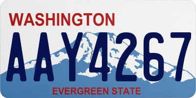 WA license plate AAY4267