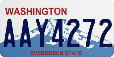 WA license plate AAY4272