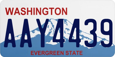 WA license plate AAY4439