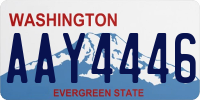 WA license plate AAY4446