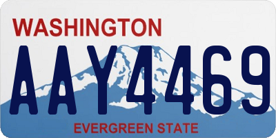 WA license plate AAY4469