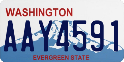 WA license plate AAY4591