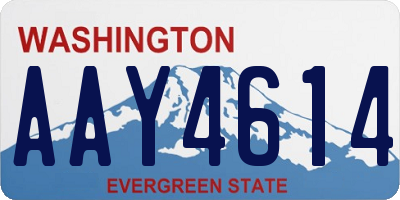 WA license plate AAY4614