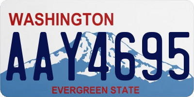 WA license plate AAY4695