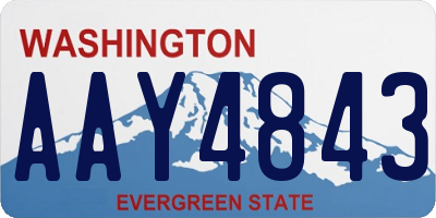 WA license plate AAY4843