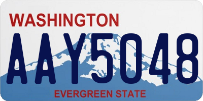 WA license plate AAY5048