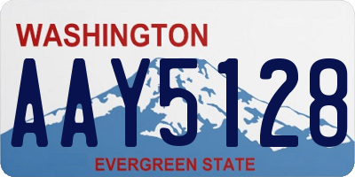 WA license plate AAY5128