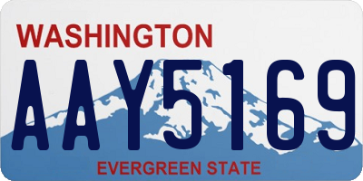 WA license plate AAY5169