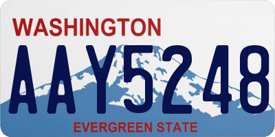 WA license plate AAY5248