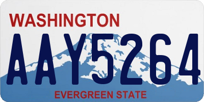 WA license plate AAY5264
