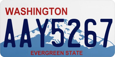 WA license plate AAY5267