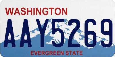WA license plate AAY5269