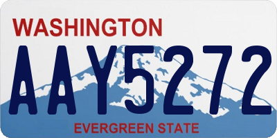 WA license plate AAY5272