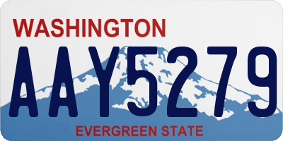 WA license plate AAY5279