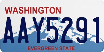 WA license plate AAY5291