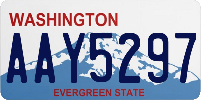 WA license plate AAY5297