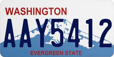 WA license plate AAY5412