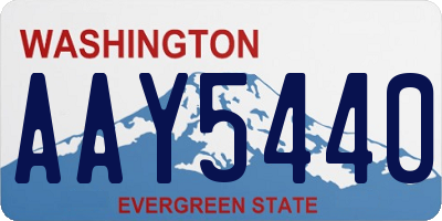 WA license plate AAY5440