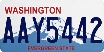 WA license plate AAY5442