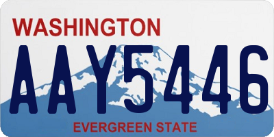 WA license plate AAY5446