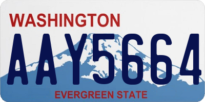 WA license plate AAY5664