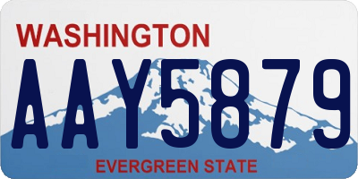 WA license plate AAY5879