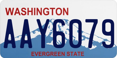 WA license plate AAY6079