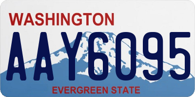 WA license plate AAY6095