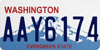WA license plate AAY6174