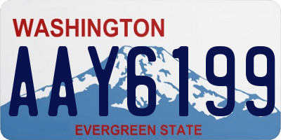 WA license plate AAY6199
