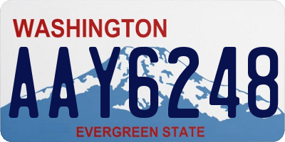 WA license plate AAY6248