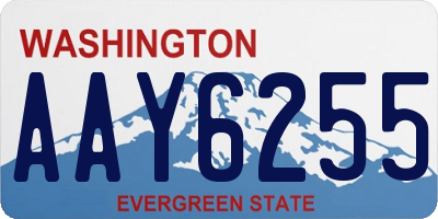WA license plate AAY6255