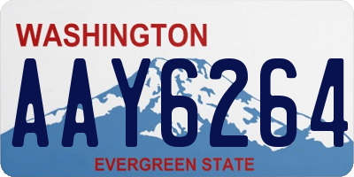 WA license plate AAY6264