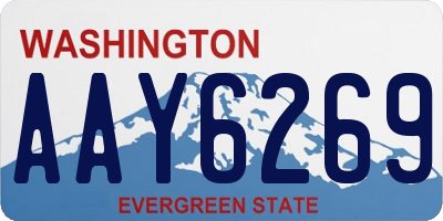 WA license plate AAY6269