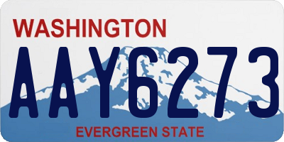 WA license plate AAY6273