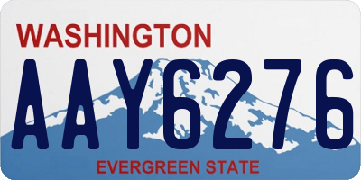 WA license plate AAY6276