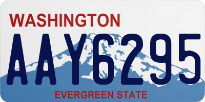 WA license plate AAY6295