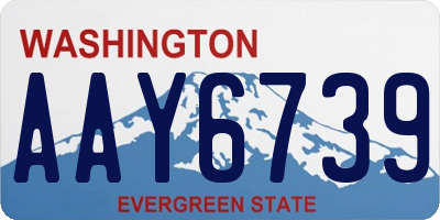 WA license plate AAY6739