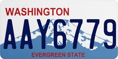 WA license plate AAY6779