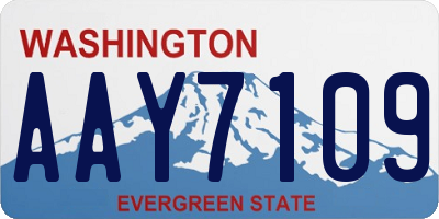 WA license plate AAY7109