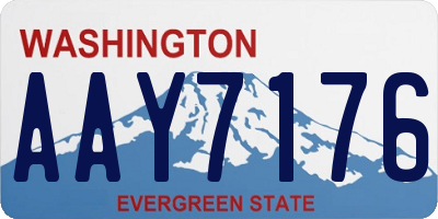 WA license plate AAY7176