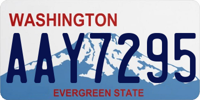 WA license plate AAY7295