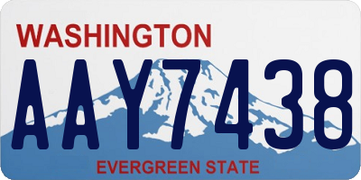 WA license plate AAY7438