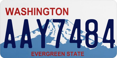 WA license plate AAY7484