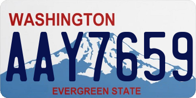 WA license plate AAY7659