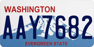 WA license plate AAY7682