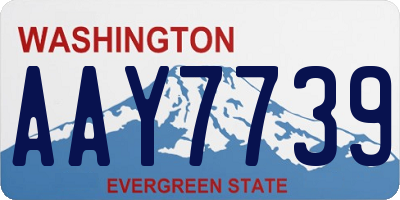 WA license plate AAY7739