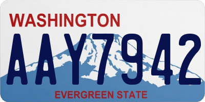 WA license plate AAY7942