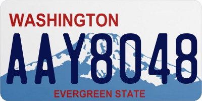 WA license plate AAY8048