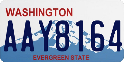WA license plate AAY8164